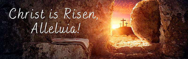 Easter 2022 christ is risen alleluia